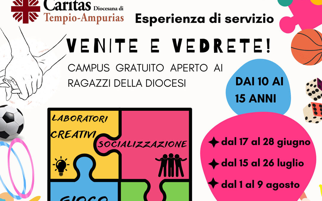 Esperienza di Servizio – Venite e Vedrete!